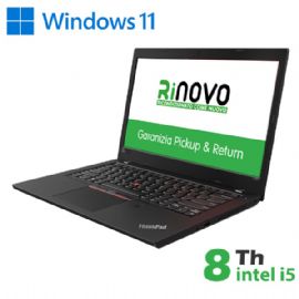 RINOVO LENOVO NB REFURBISHED THINKPAD L480 I5-8X00 DDR4 16GB SSD 240GB W11P 14 NO DVD 1Y - RN82532112