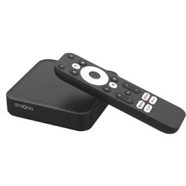 STRONG BOX GOOGLE PER ANDROID TV 4K UHD 12V REMOTE CONTROL NERO - LEAP-S3