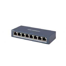 HIKVISION SWITCH 8 PORT GIGABIT UNMANAGED SWITCH 8  GIGABIT RJ45 PORTS, DESKTOP STEEL CASE UNMANAGED - DS-3E0508-E