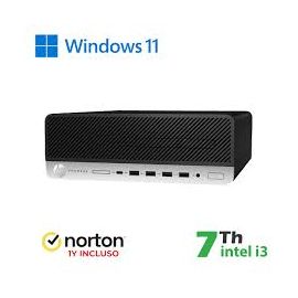 RINOVO PC HP 600-800 G3 SFF i3-7X00 DDR4 8GB SSD 256GB W11P NO DVD GRADE A 1Y + NORTON - RN64422311