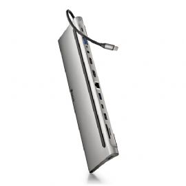 NGS DOCKING TYPE-C OUTPUT: USB 2.0 + 2x USB 3.0 + 2x HDMI + VGA + AUDIO + PD + RJ45 + USB C + SD/TF - WONDERDOCK12