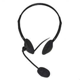 LINK CUFFIA CON MICROFONO ORIENTABILE, CONNETTORE 1 X 3,5 MM E CONTROLLO VOLUME - LKHS03