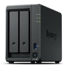 SYNOLOGY NAS TOWER 2X SATA, 2X NVME, MAX 40 CAM, RYZEN R1600, 4GB ECC, 2.5GBE, USB, ESATA, 2 LICENZE - DS725+