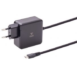 ITEK ALIMENTATORE A MURO PER NB E DISPOSITIVI USB-C, PD 65W, GAN - ITNBACWB065