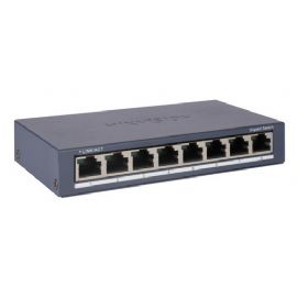 HIKVISION SWITCH 8 PORTE GIGABIT RJ45 PORTS, DESKTOP STEEL CASE UNMANAGED SWITCH - DS-3E0508-O